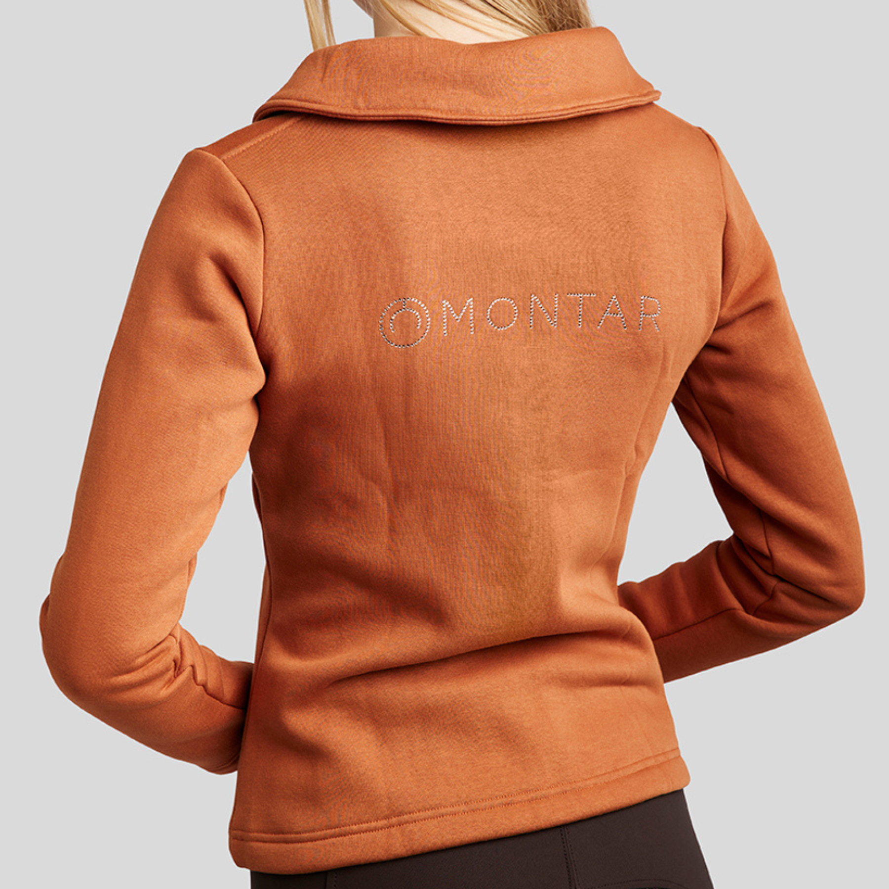 Montar MoElla Quarter Zip Brushed Sweatshirt, Bronze