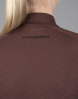 Schockemohle SpDaria Ladies Long Sleeve 1/4 Zip Training Shirt, Mocca