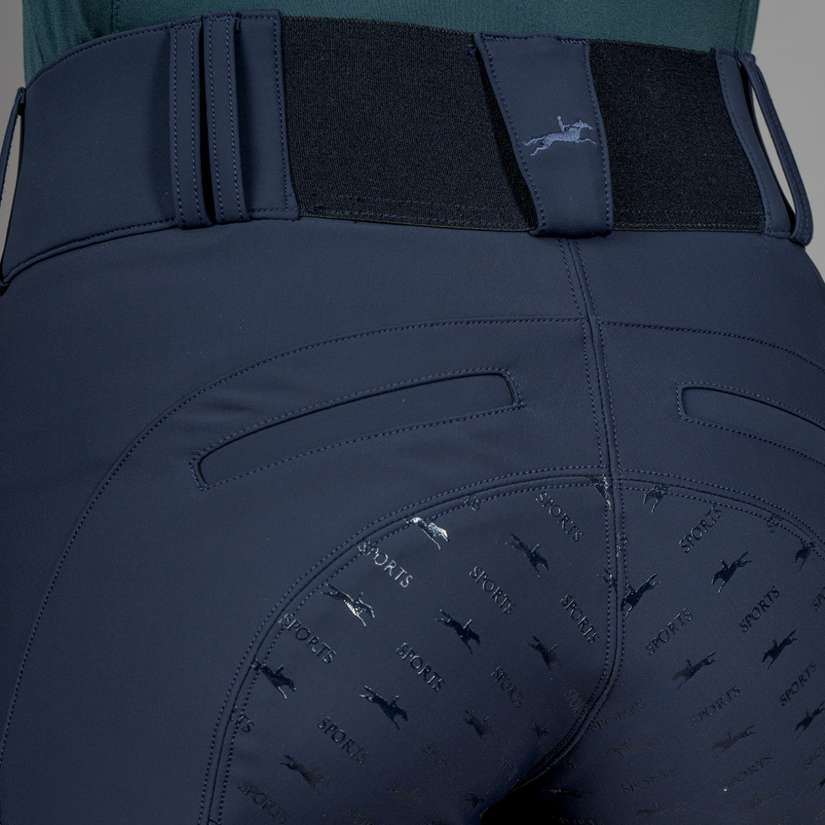 Schockemohle SpGrace Ladies Full Grip Winter Breeches, Dark Navy