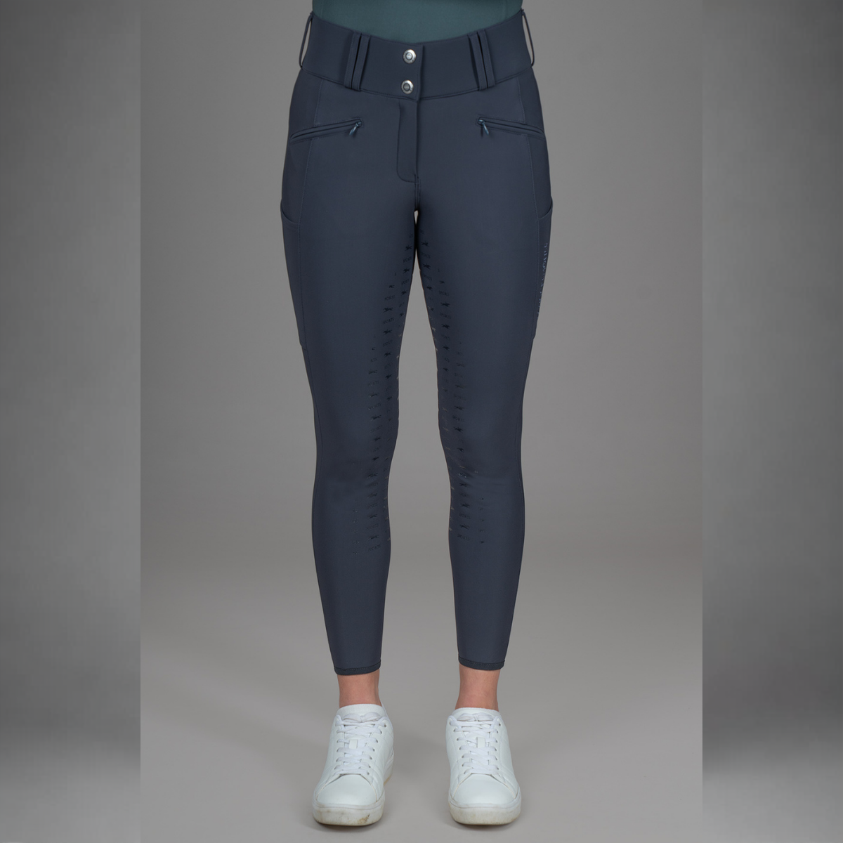 Schockemohle SpGrace Ladies Full Grip Winter Breeches, Dark Navy