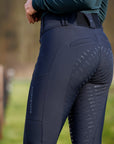 Schockemohle SpGrace Ladies Full Grip Winter Breeches, Dark Navy