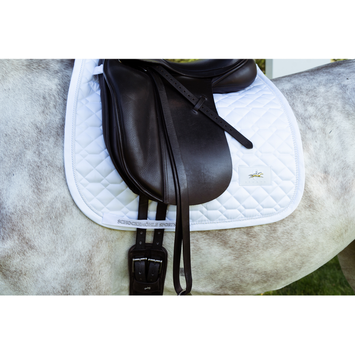 Schockemohle Crystal Brilliance Dressage Saddle Pad, White