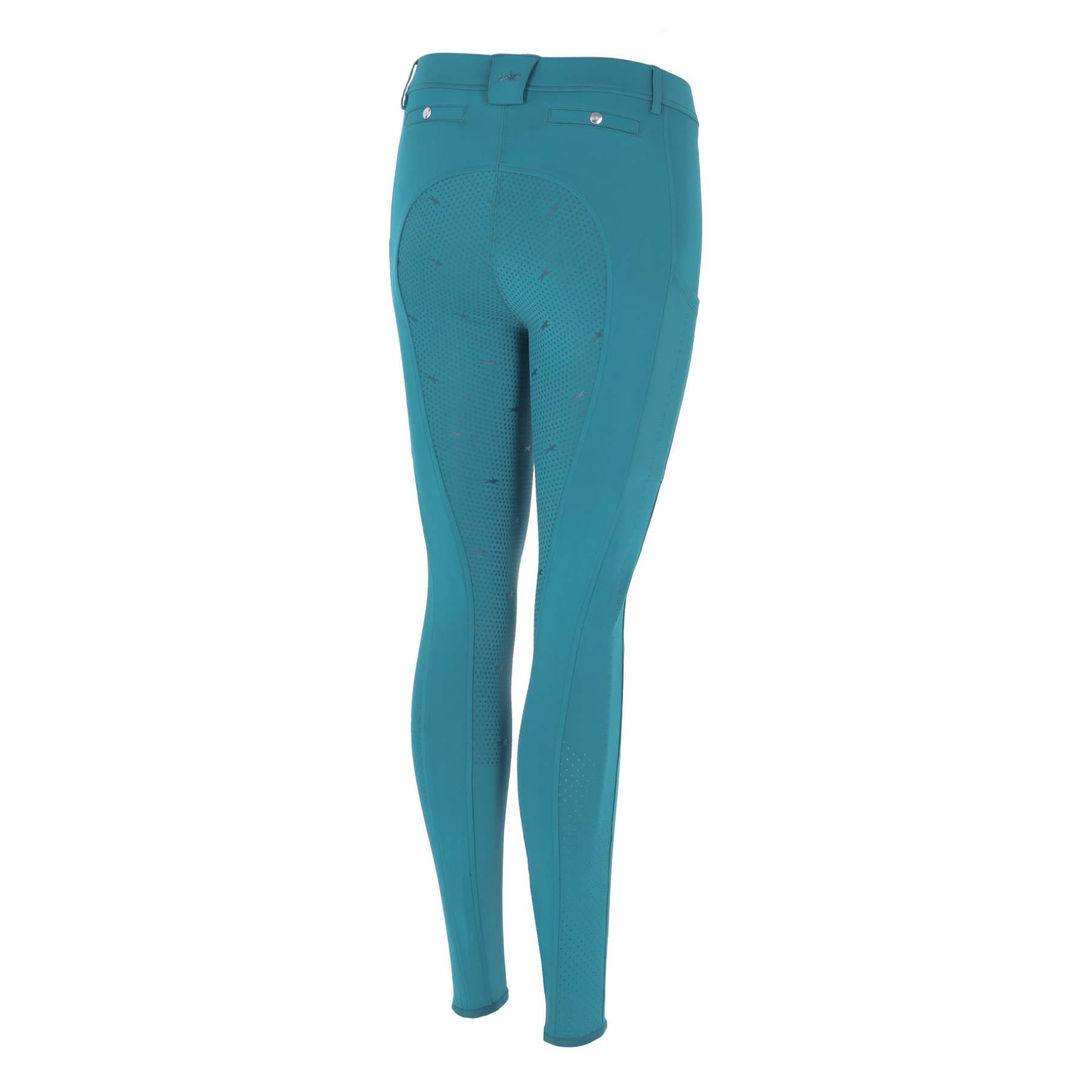 Schockemohle Air Sporty 26 Style Ladies Full Grip Riding Tights, Colonial Blue