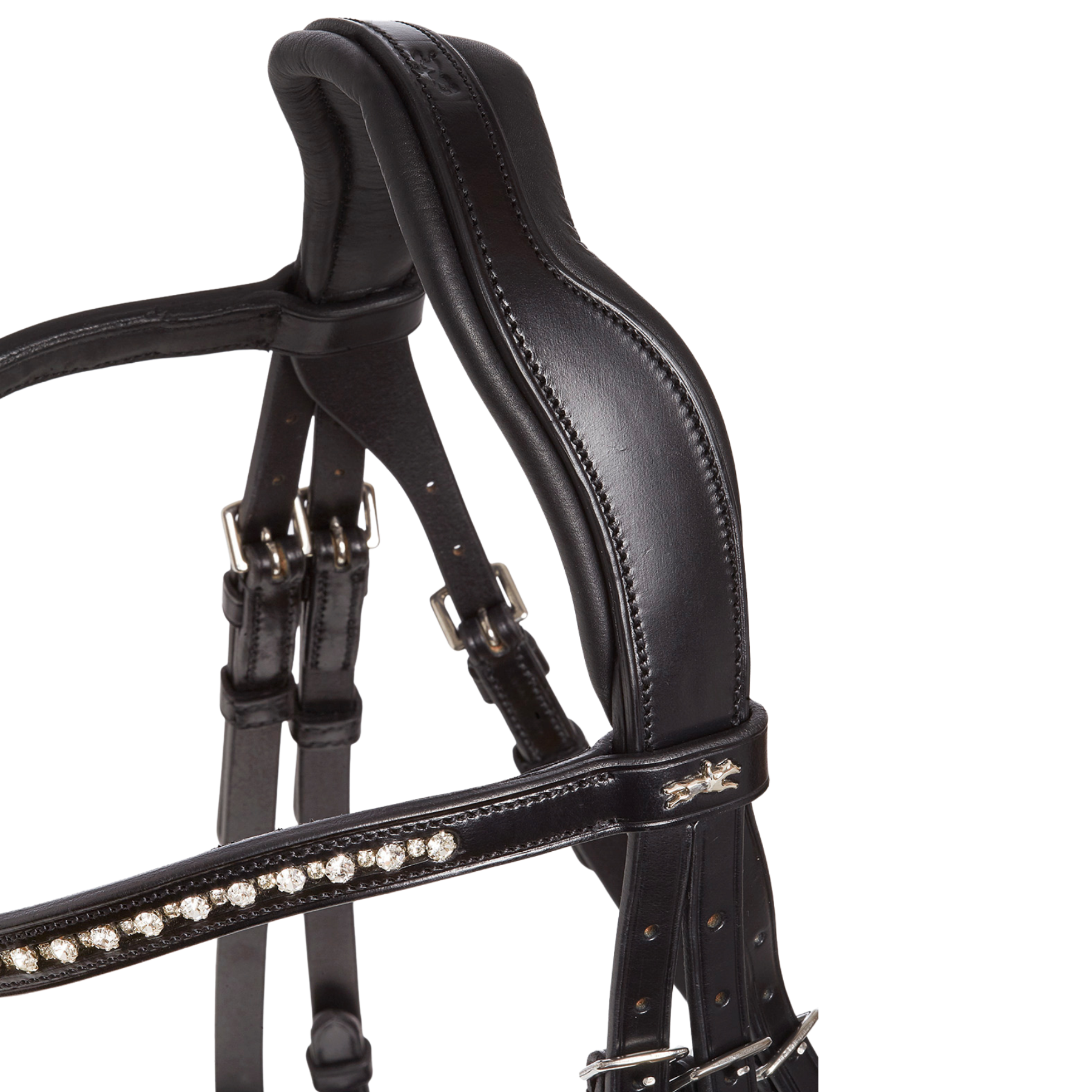 Schockemohle Brantford Anatomical Bridle, Black/Silver