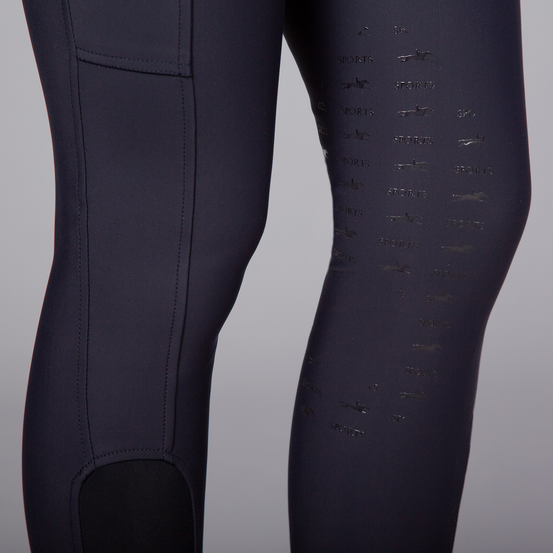 Schockemohle Darleen Ladies Knee Grip Breeches, Dark Blue