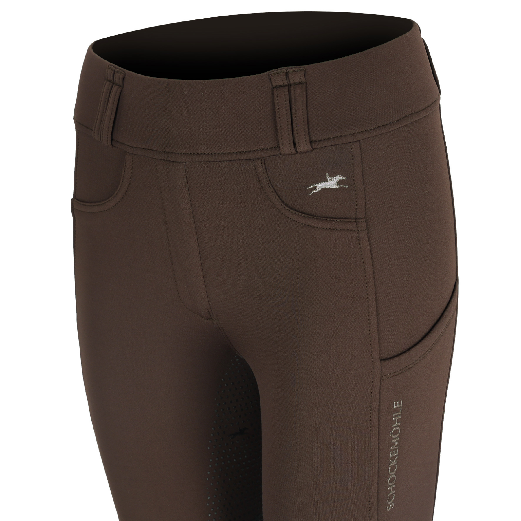 Schockemohle Dorina Ladies Full Grip Riding Tights, Mocca