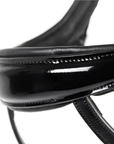 Schockemohle Equitus Beta Anatomical Special Bridle, Black Patent/Silver