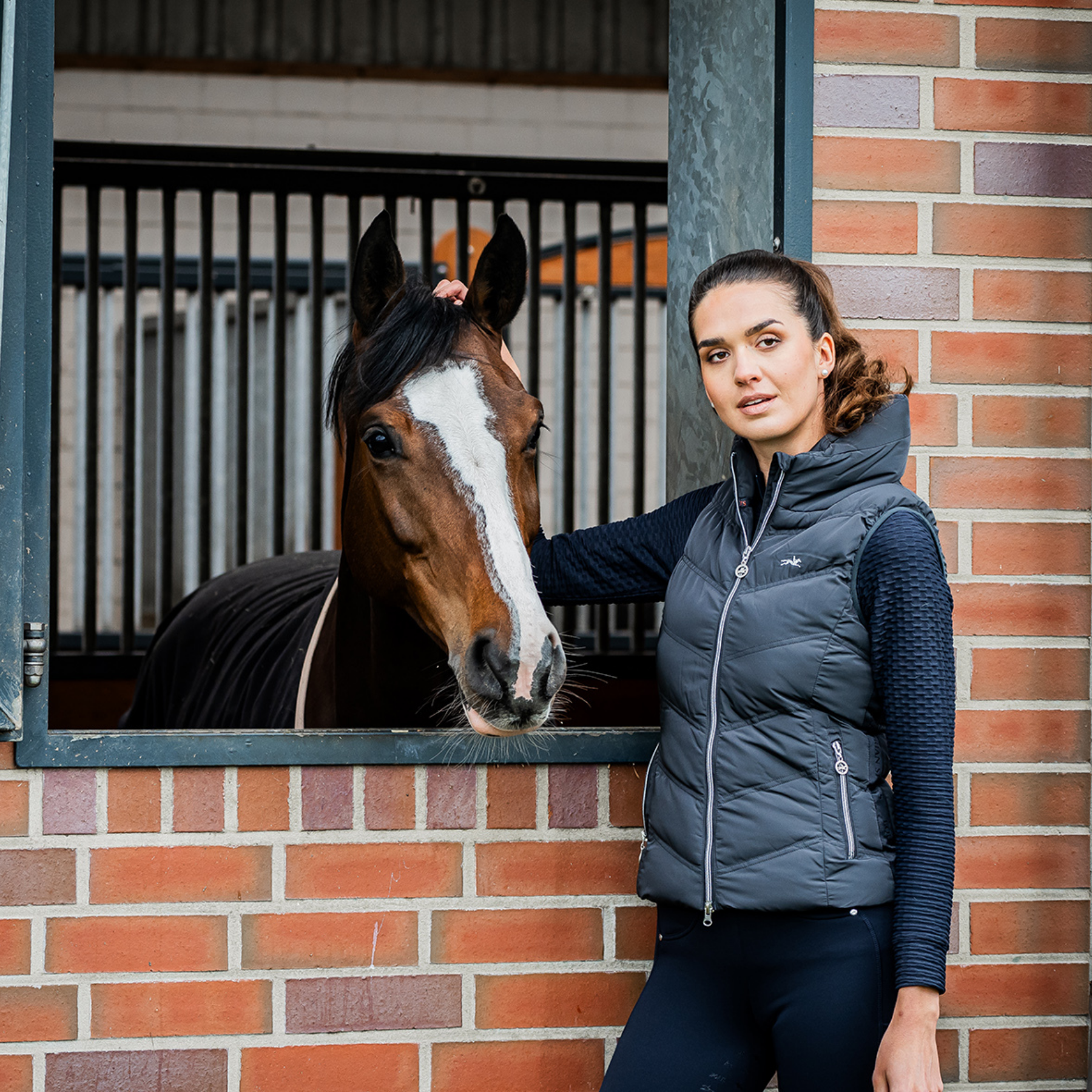 Schockemohle Marleen Style Ladies Winter Vest, Graphite