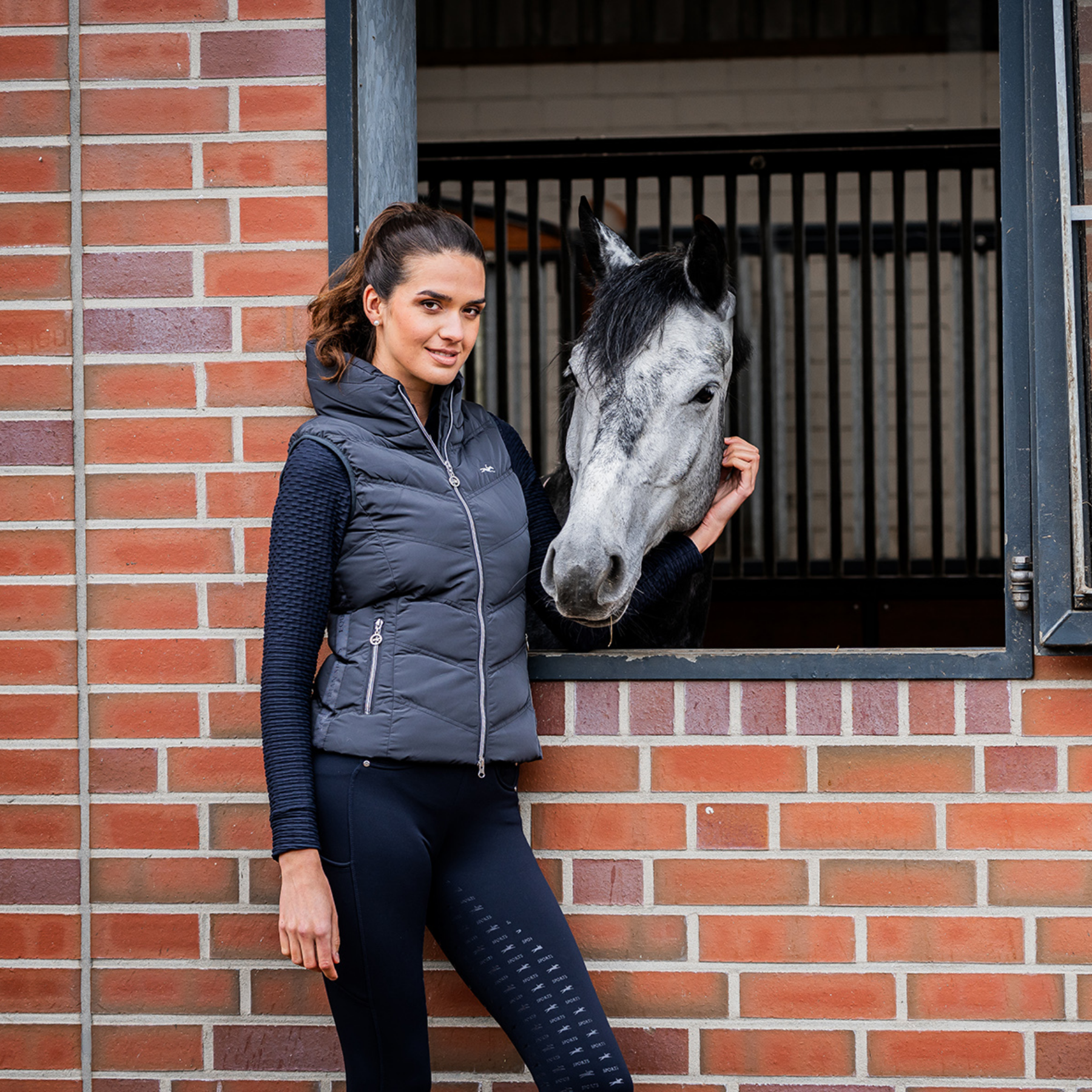 Schockemohle Marleen Style Ladies Winter Vest, Graphite