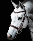 Schockemohle Montreal Select Anatomical Bridle, Espresso/Cream/Silver