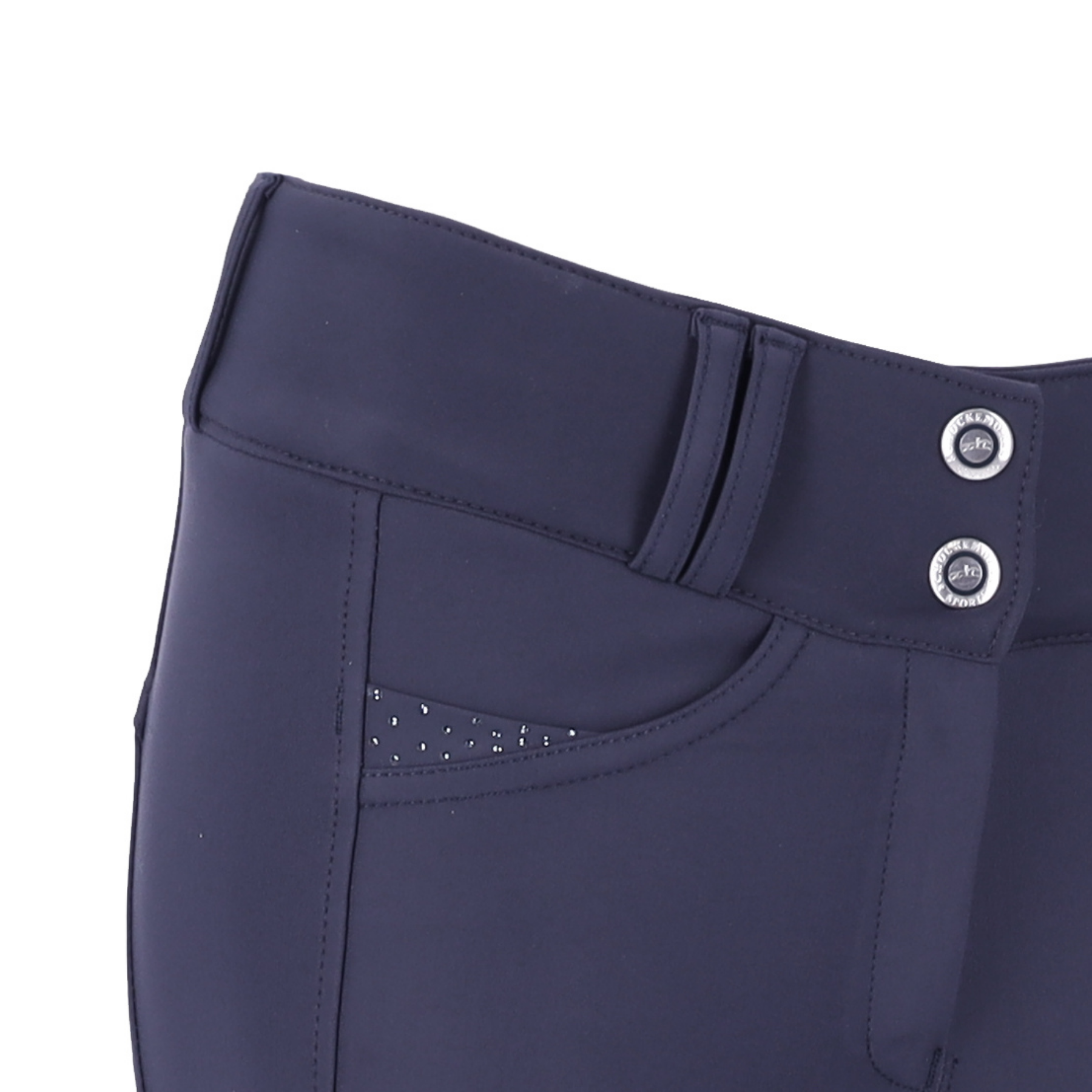 Schockemohle Noelle Ladies Full Grip Breeches, Dark Blue