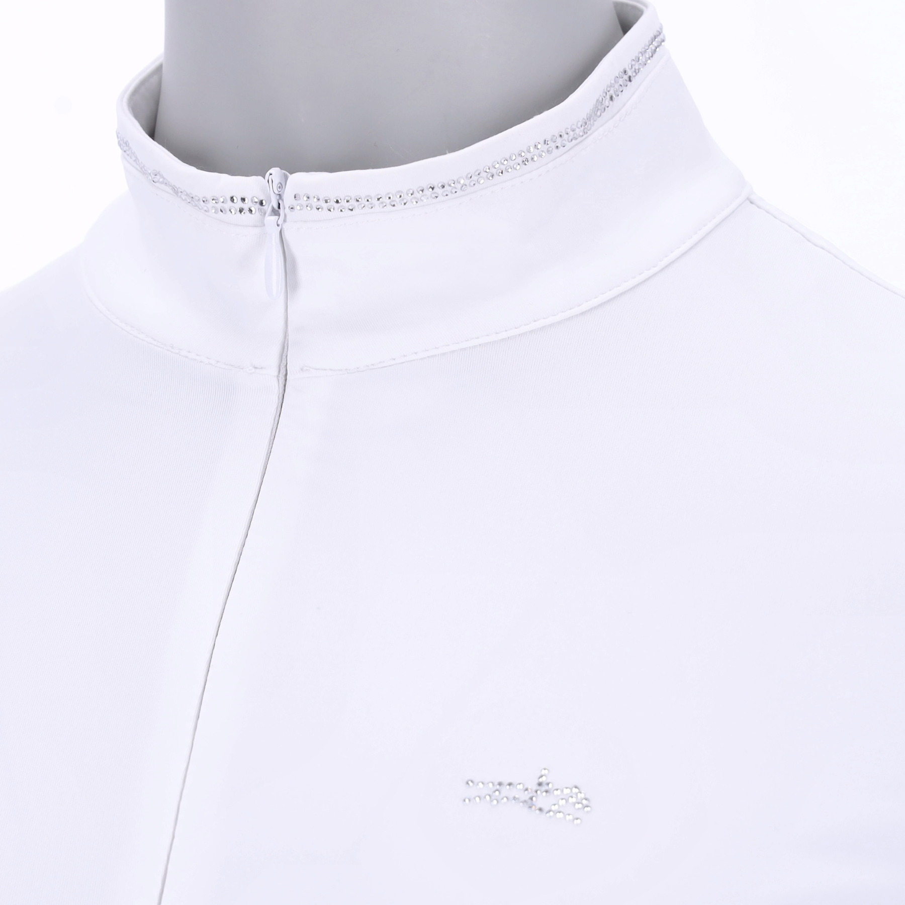 Schockemohle SPAlicia Style Ladies Long Sleeve Competition Shirt, White