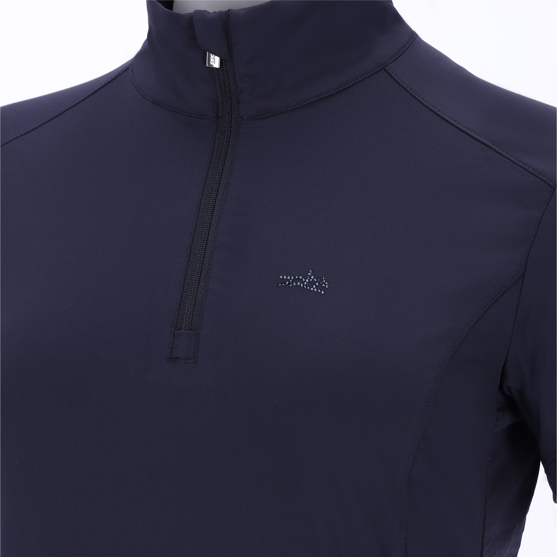 Schockemohle SPAmara Style Ladies Short Sleeve Training Shirt, Dark Navy