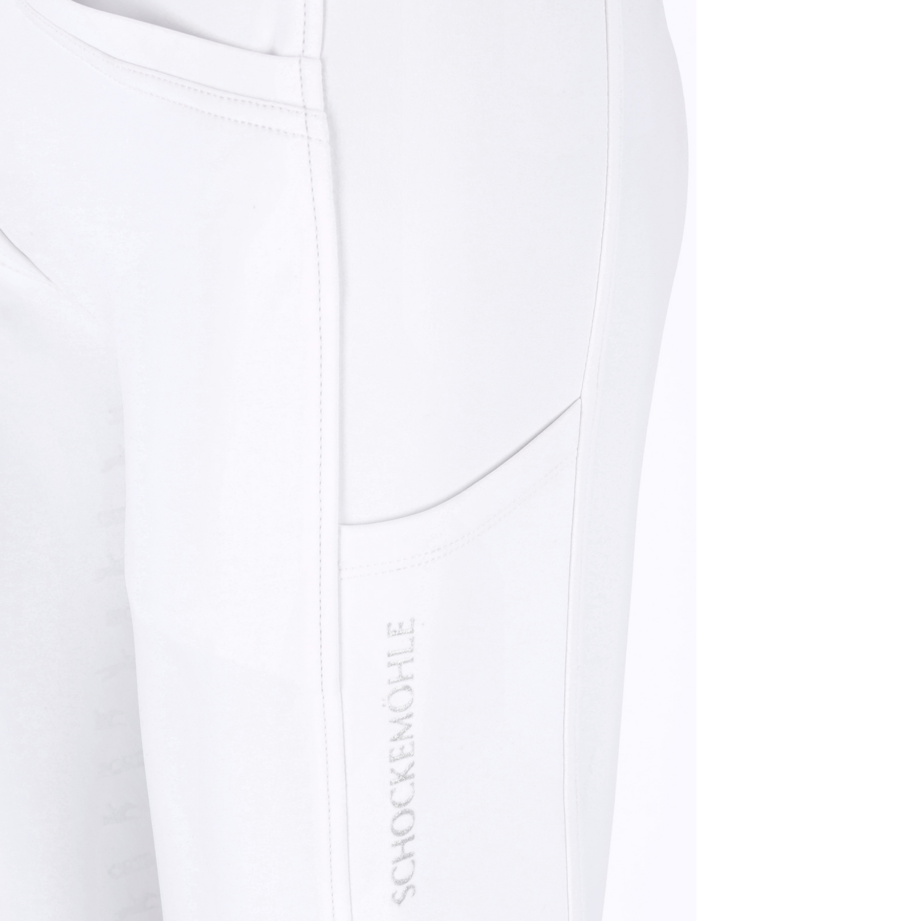 Schockemohle SPCarola Pro Ladies Full Grip Breeches, Optical White