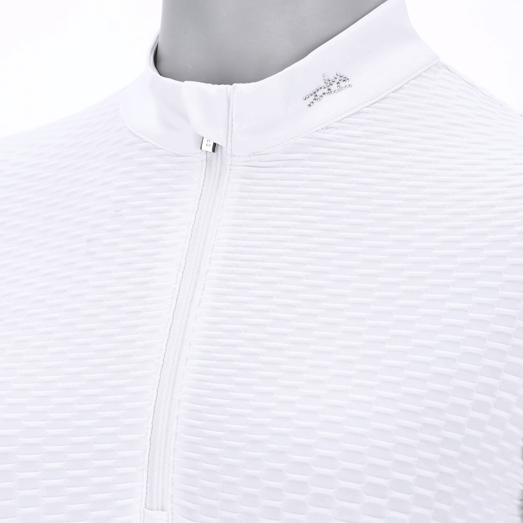 Schockemohle SPGianna Ladies Long Sleeve Competition Shirt, White