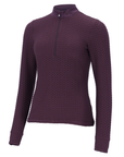 Schockemohle SPHedy Ladies Long Sleeve 1/2 Zip Training Shirt, Deep Mauve