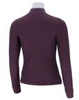 Schockemohle SPHedy Ladies Long Sleeve 1/2 Zip Training Shirt, Deep Mauve