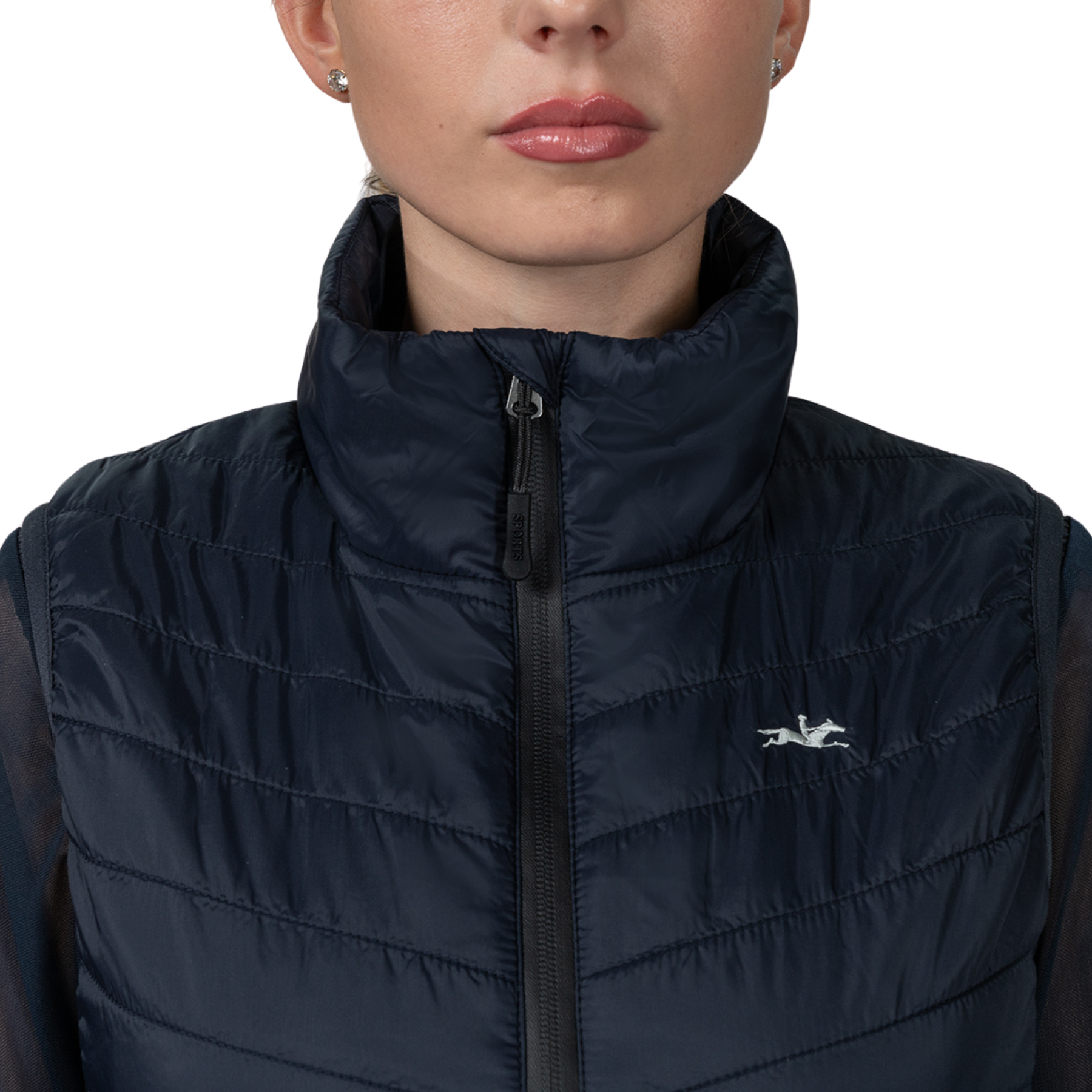 Schockemohle SPHella Style Quilted Ladies Vest, Dark Navy