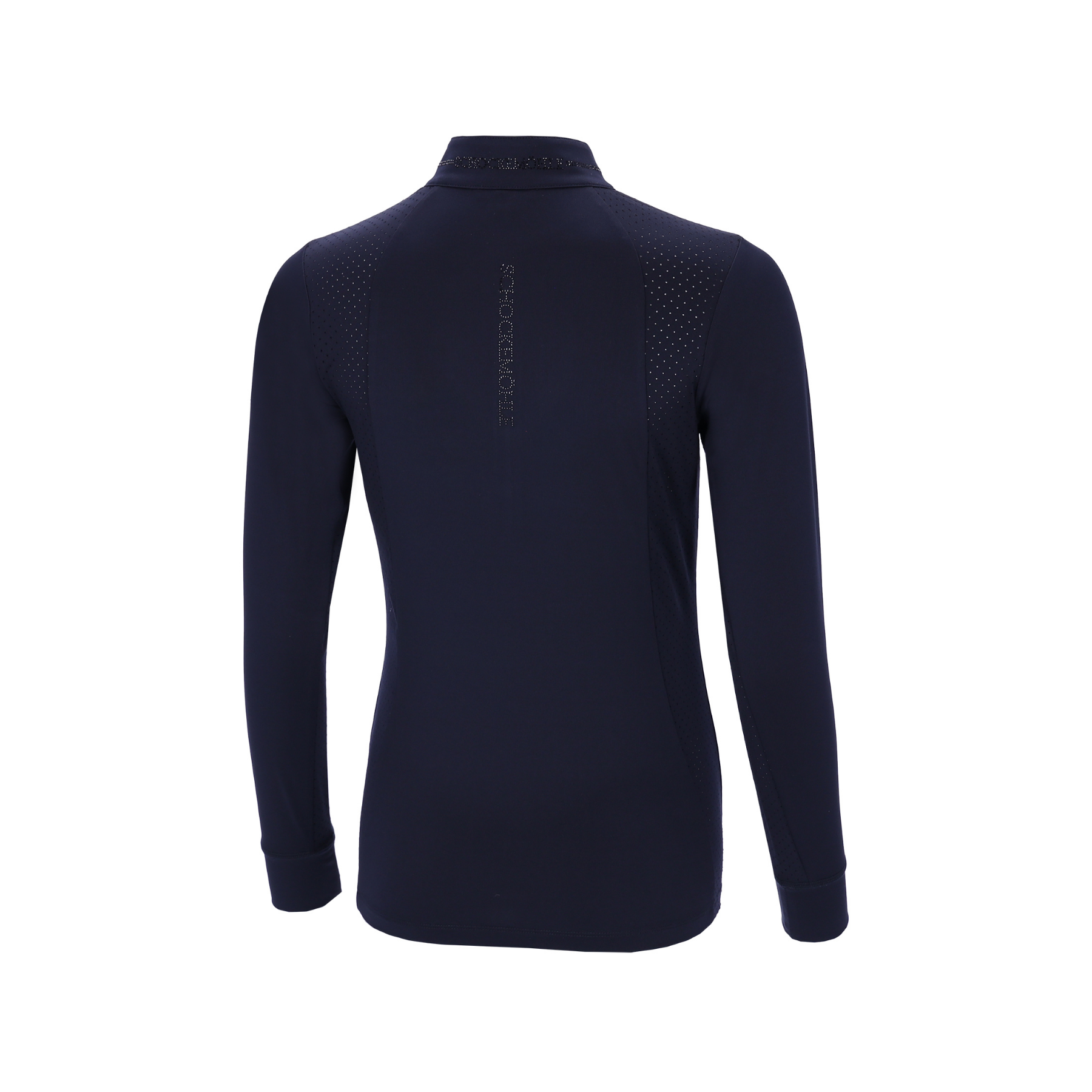 Schockemohle SPPeppa Ladies Long Sleeve 1/2 Zip Training Shirt, Navy