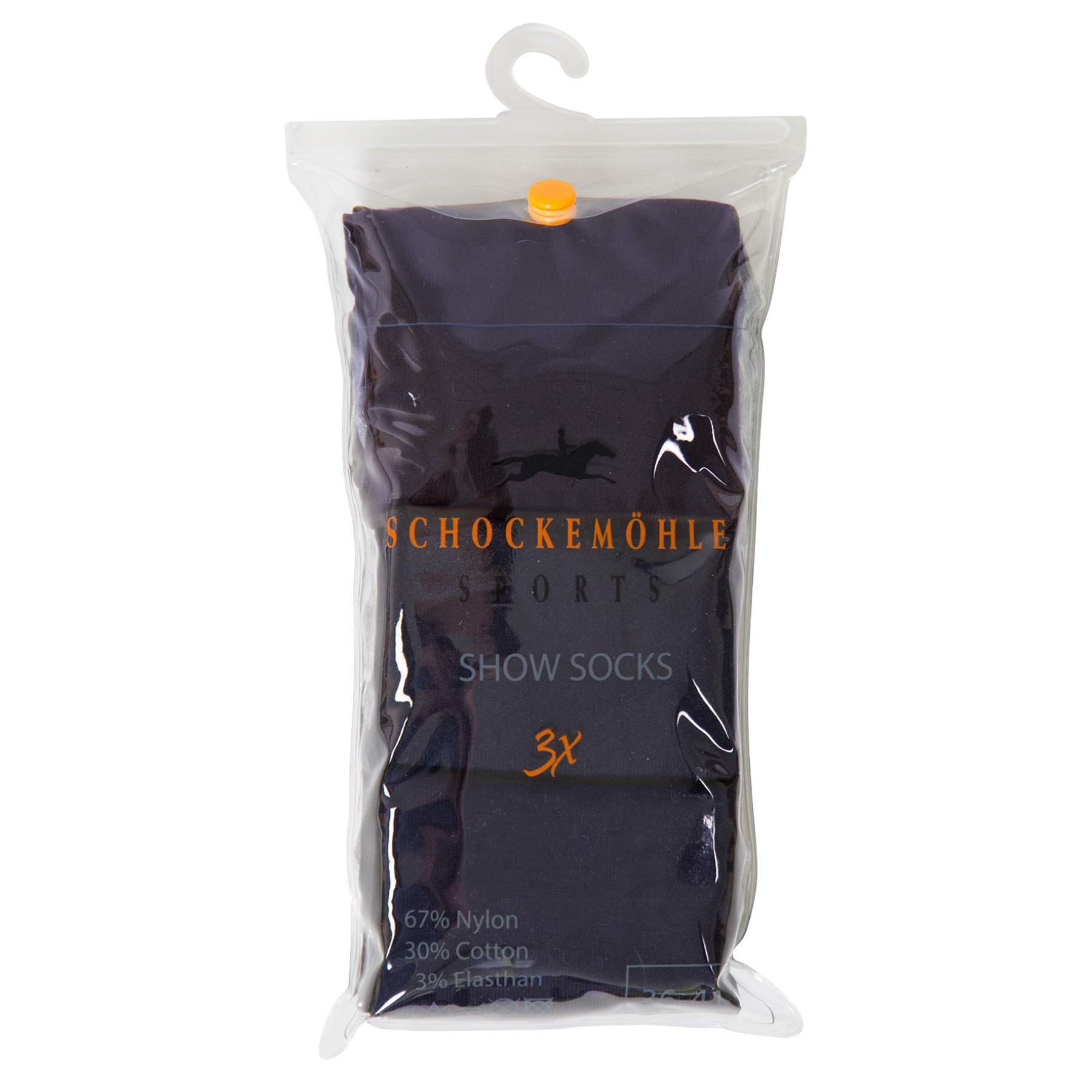 Schockemohle Show Socks, 3 Pack Navy