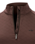 Schockemohle SpDaria Ladies Long Sleeve 1/4 Zip Training Shirt, Mocca