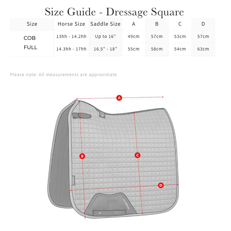 LeMieux Suede Dressage Saddle Pad, Ice Blue