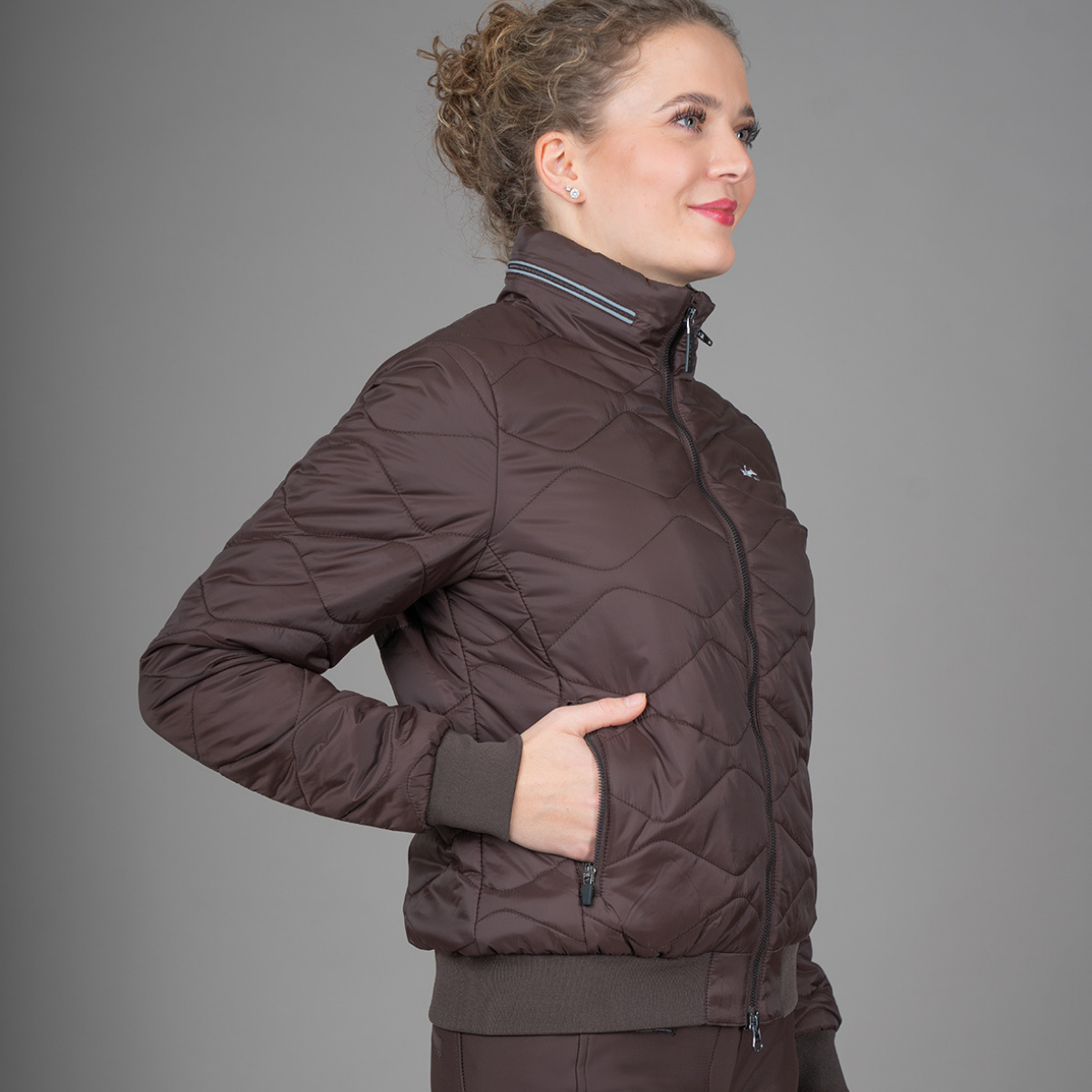 Schockemohle SpJanet Style Ladies Lightweight Jacket, Mocca