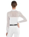 EGO7 Florentine ML Lace Long Sleeve Competition Shirt, White