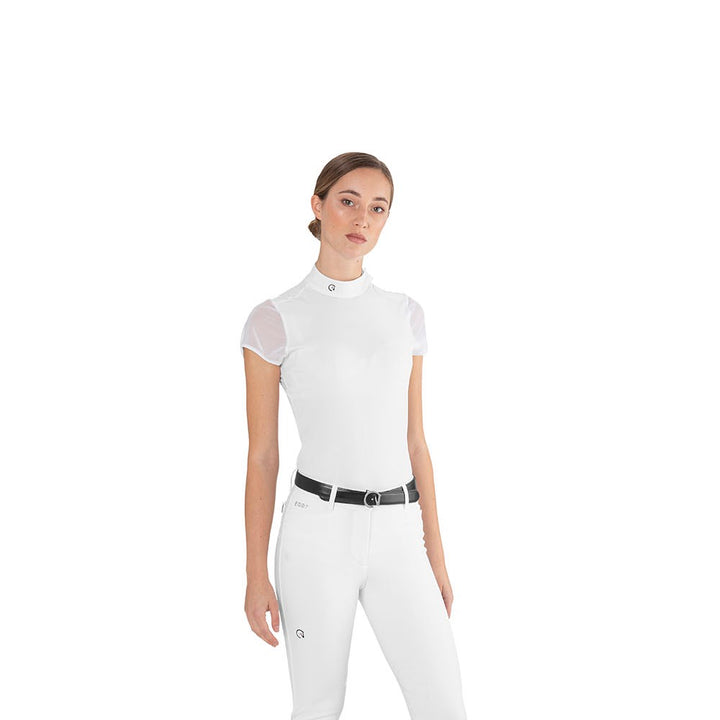 EGO7 Rita Ladies Short Sleeve Competition Shirt, White