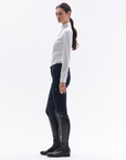 Trolle Ladies Half Placket Long Sleeve Competition Shirt, White