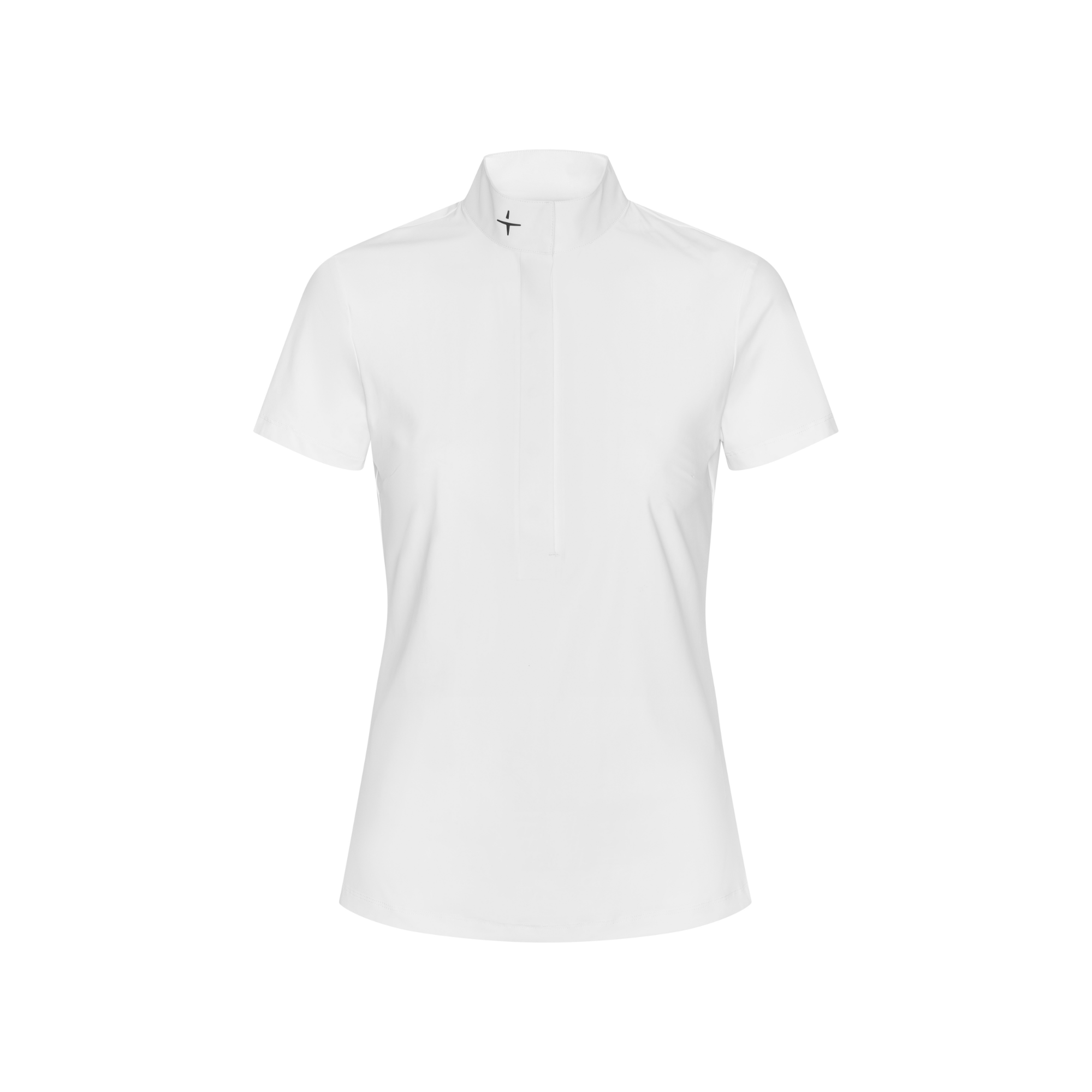 Trolle Ladies Half Placket Short Sleeve Competition Shirt, White