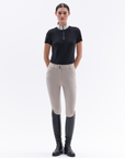 Trolle Ladies Mid Waist Knee Grip Breeches w Pocket, Sand