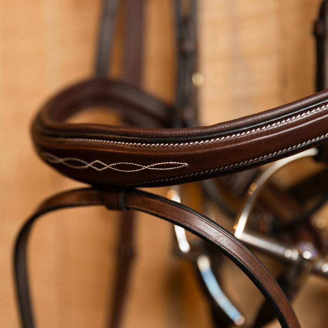 Trust Equestrian Amsterdam Comb. Noseband Bridle, Brown/Silver