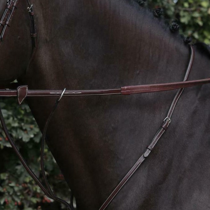 Dy'on 1/2 Rubber Reins Brown Full US Collection