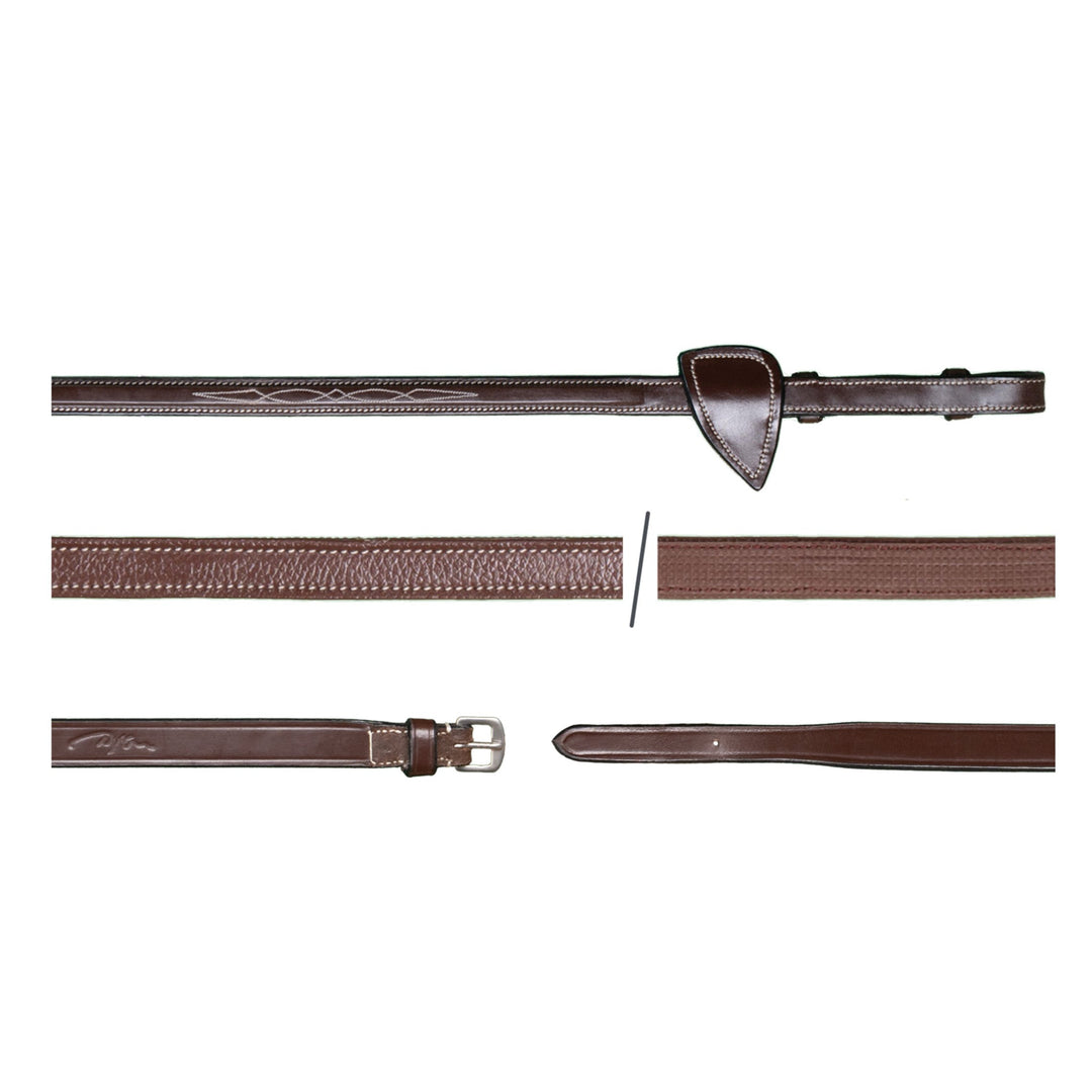 Dy'on 1/2" Hunter Reins, Brown, US Collection