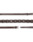 Dy'on 5/8" Laced Reins, Brown, US Collection