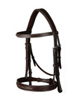 Dy'on Cavesson Hunter Noseband Bridle, Brown, US Collection