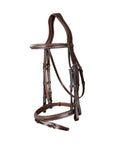 Dy'on Flash Noseband Double Bridle, Brown, US Collection