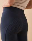 VALA Ladies Active Everyday Full Grip Riding Leggings, Navy