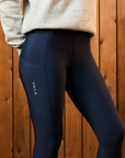 VALA Ladies Active Everyday Full Grip Riding Leggings, Navy