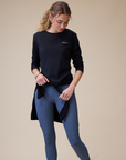 VALA Ladies Long Sleeve Mesh Training Shirt, Black