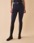 VALA Ladies Sculpt & Smooth Full Grip Riding Breeches, Navy