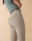 VALA Ladies Sculpt & Smooth Knee Grip Riding Breeches, Beige
