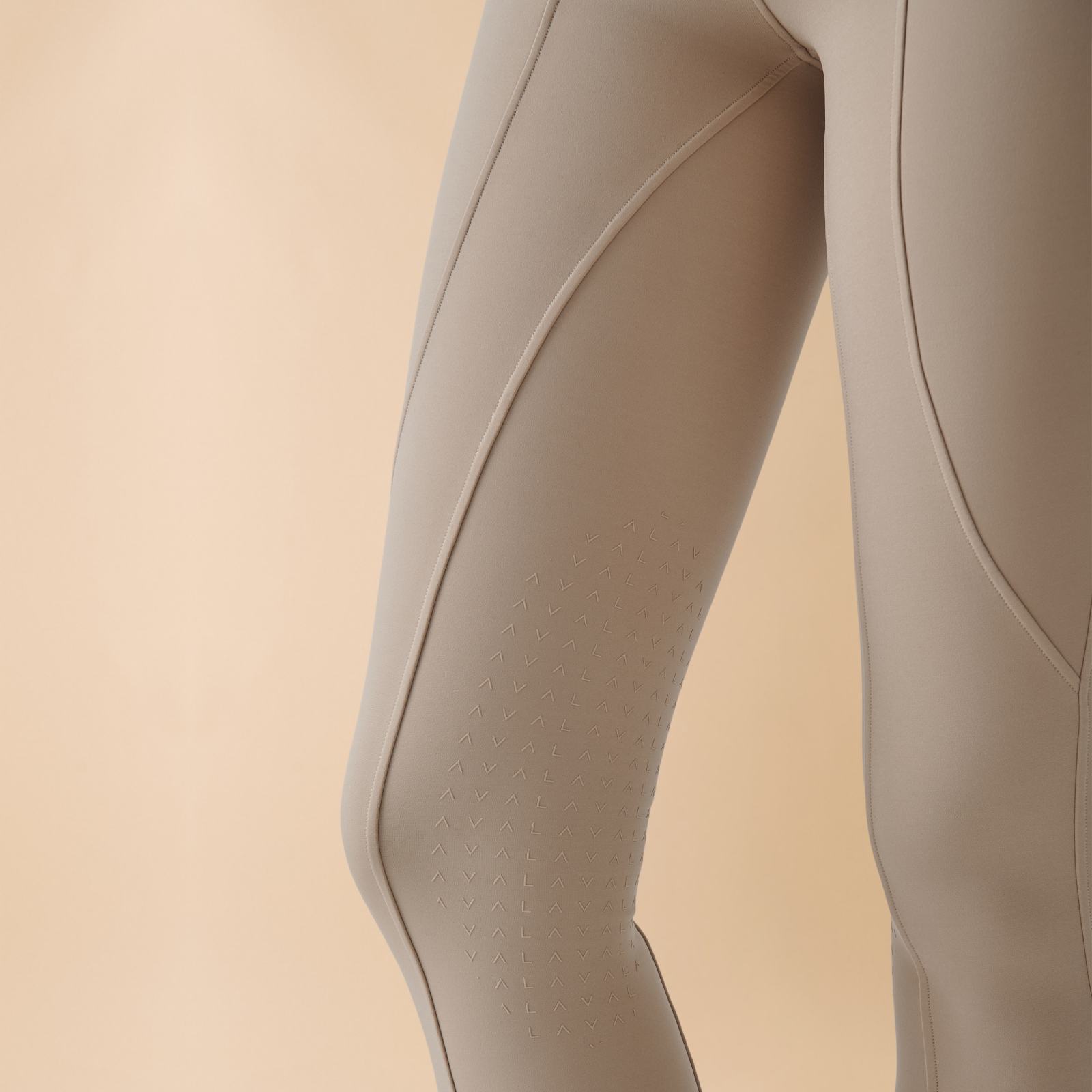 VALA Ladies Sculpt &amp; Smooth Knee Grip Riding Breeches, Beige
