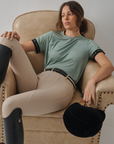 VALA Ladies Sculpt & Smooth Knee Grip Riding Breeches, Beige