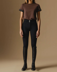 VALA Ladies Ultimate Button Up Full Grip Breeches, Black