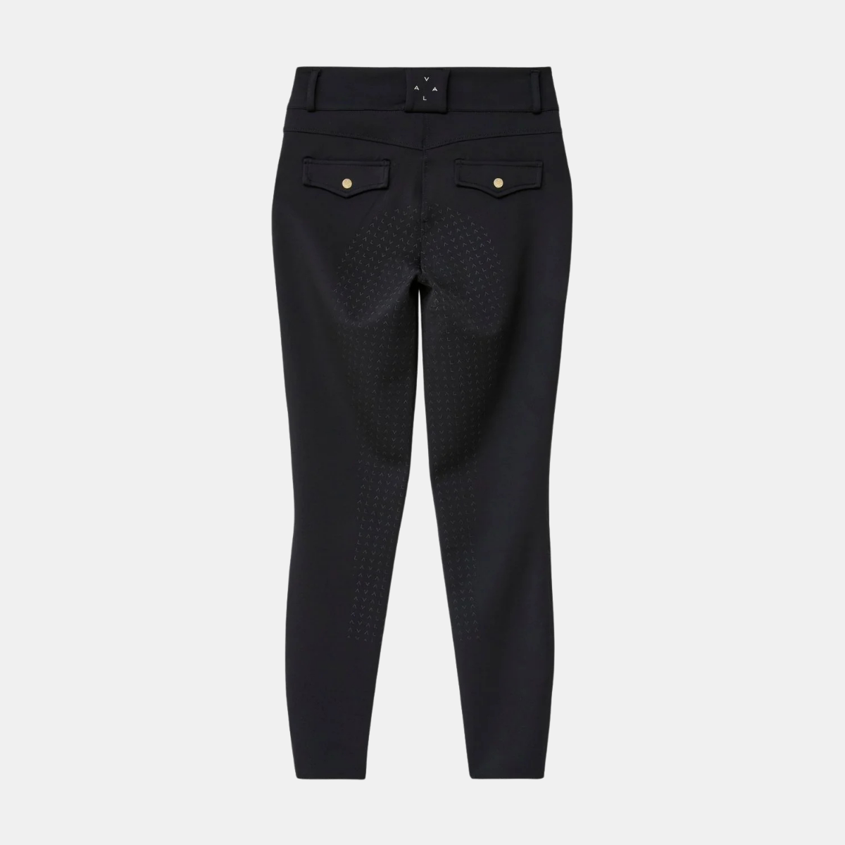 VALA Ladies Ultimate Button Up Full Grip Breeches, Black