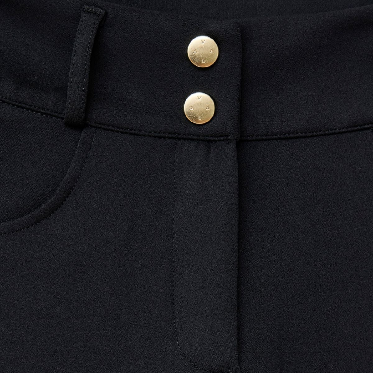 VALA Ladies Ultimate Button Up Full Grip Breeches, Black