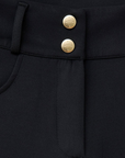 VALA Ladies Ultimate Button Up Full Grip Breeches, Black
