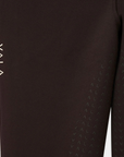 VALA Ladies Ultimate Button Up Full Grip Breeches, Chocolate